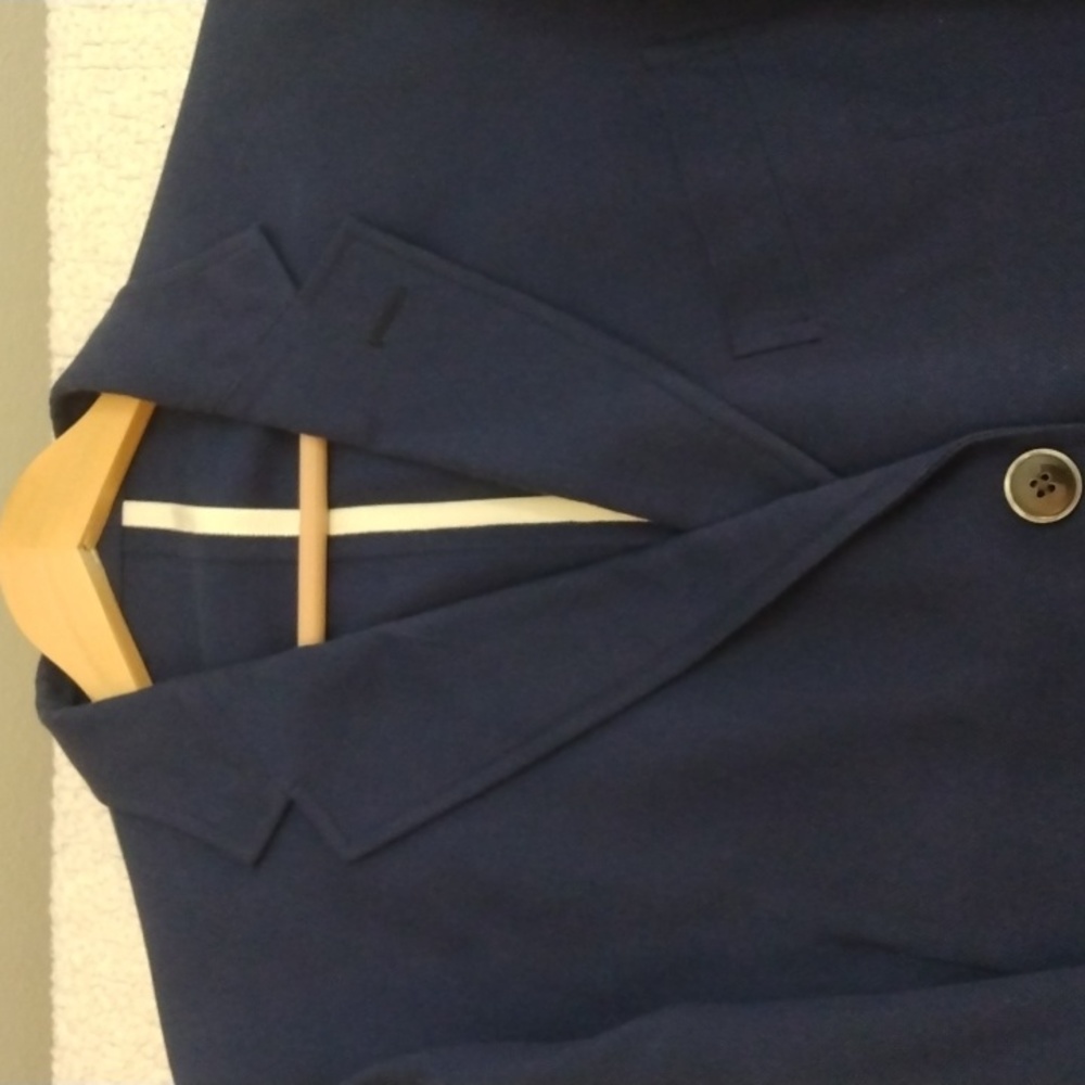 Roda Cotton Unlined Navy Blazer (Made in Italy) 44R US - 58R EU